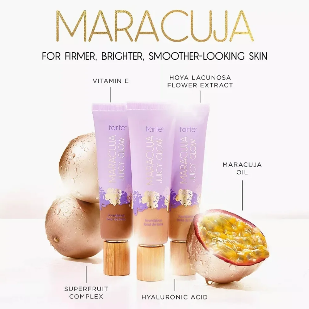 New - Tarte - Maracuja Juicy Glow Foundation - Medium Neutral 35N 1oz Full Size
